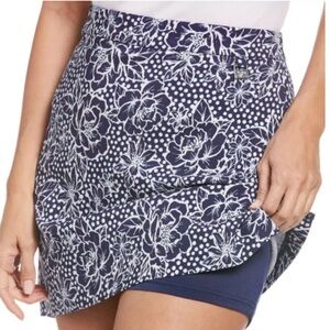 Rafaella Women's Navy Supreme Stretch Pull On Comfort Waist Skort Skirt XXL EUC